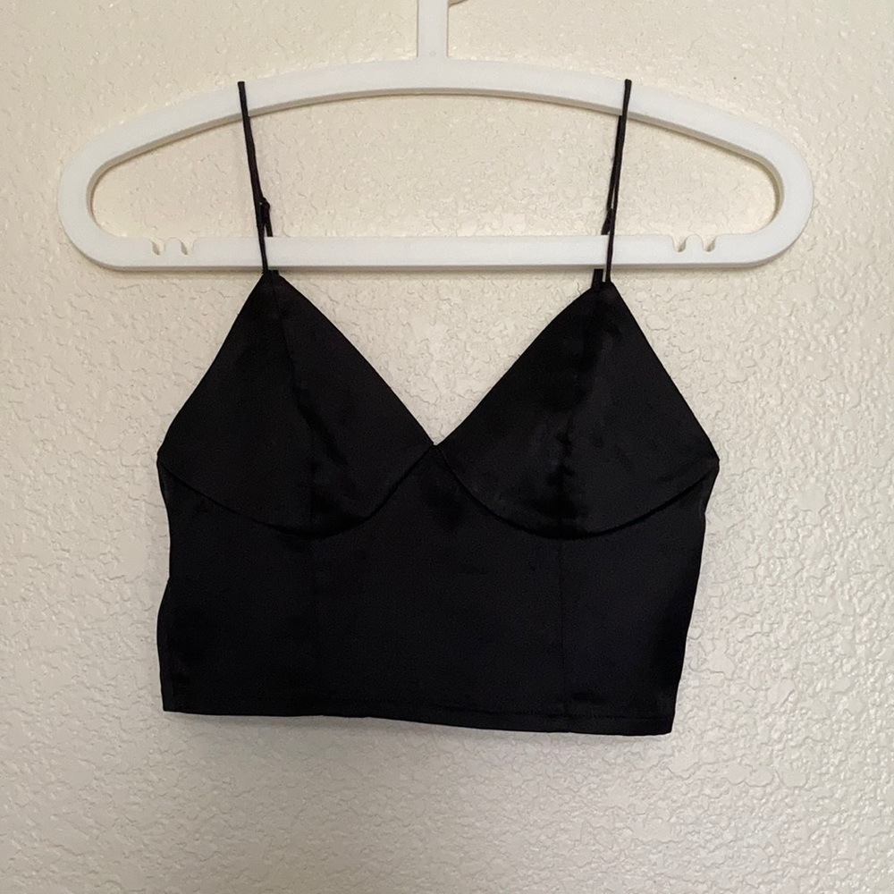 Satin crop top